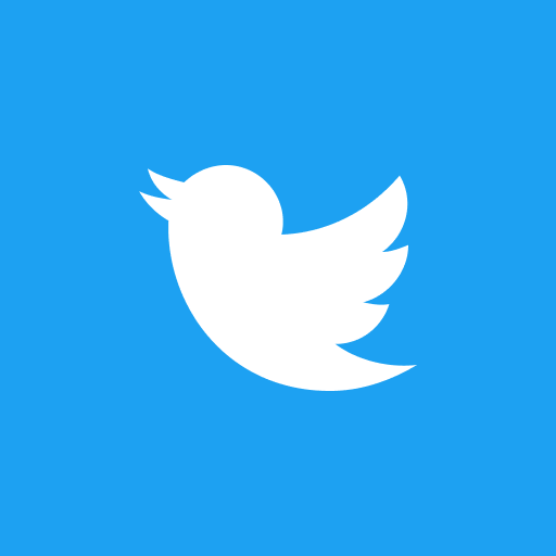 Twitter blue and white logo